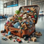 suitcase overloaded